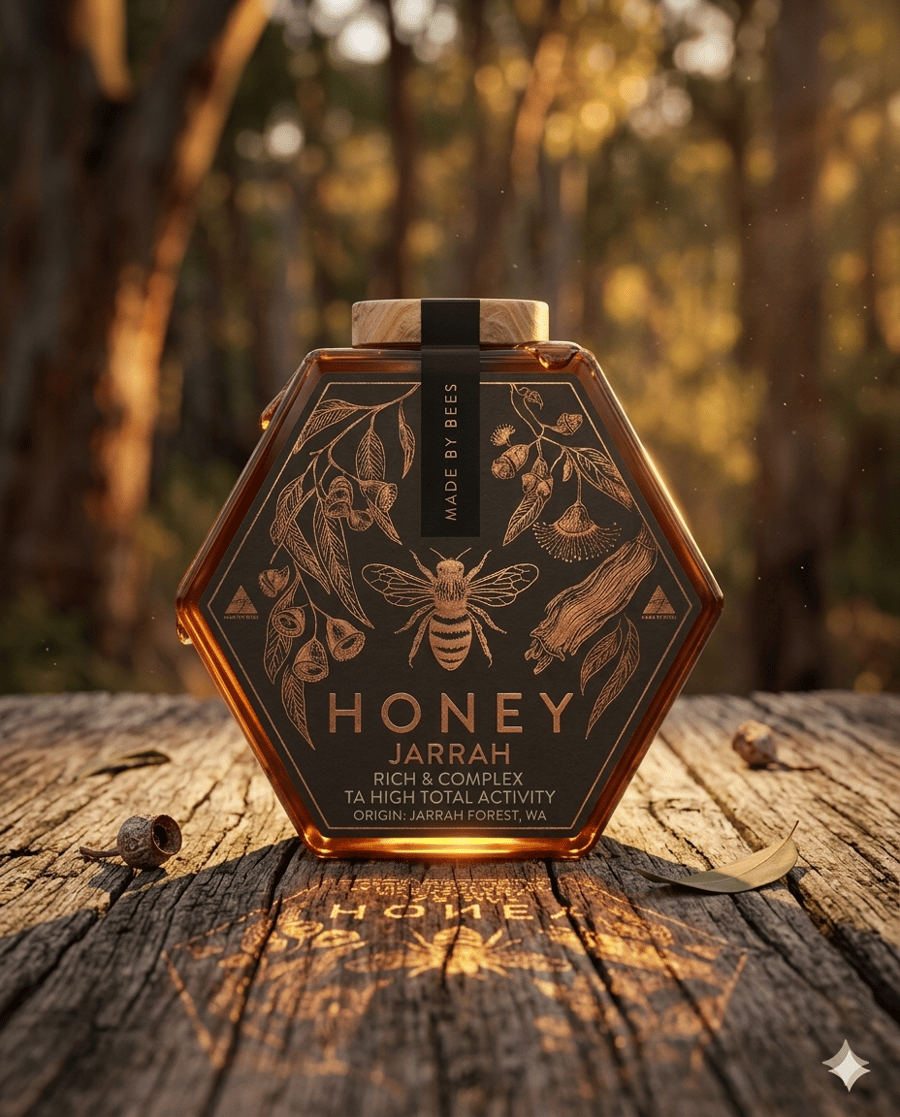 Jarrah honey jar