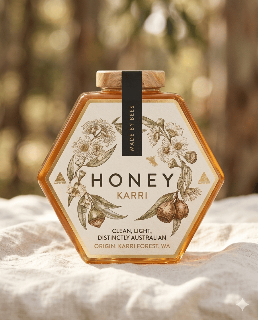 Karri honey jar